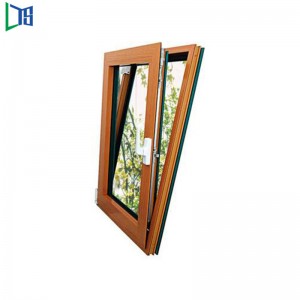 Алюминиевые окна наклона и поворота с новой конструкцией 2019 года со стальной сеткой и анодированной отделкой