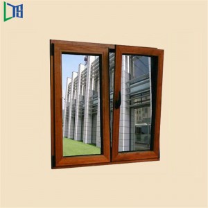 Высококачественный поставщик из Китая с термически разбитым алюминиевым окном наклона и поворота для резиденции с двойным осте...