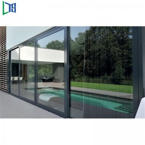 Профессиональная алюминиевая раздвижная дверь с защитным покрытием и звукоизоляцией