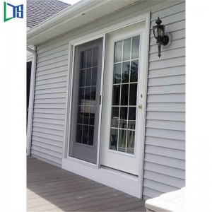 Двойные стеклянные алюминиевые раздвижные двери Двойные безопасные остекленные двери с As2047 и порошковым покрытием готовы