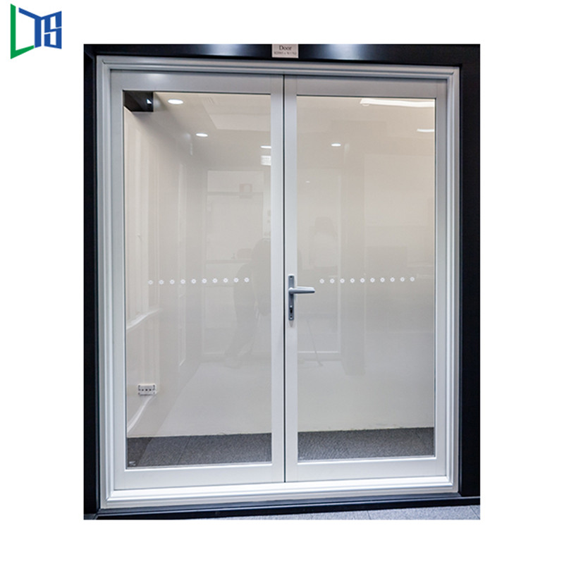 As2047 Алюминиевая створчатая дверь с порошковым покрытием серого цвета и двойным остеклением Low-E