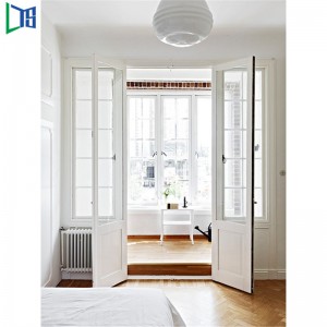 Распашная дверь LYS 55 с распашной дверью Французская дверь Звукоизоляция и теплоизоляция Двойное остекление Порошковое покрытие ...