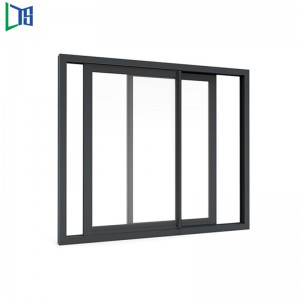 LYS 2002 Serise Silliding Window с порошковым покрытием Готовое одинарное или двойное стекло с нейлоновой сеткой