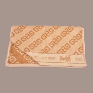 Жаккардовое полотенце для рук из натурального цветного хлопка