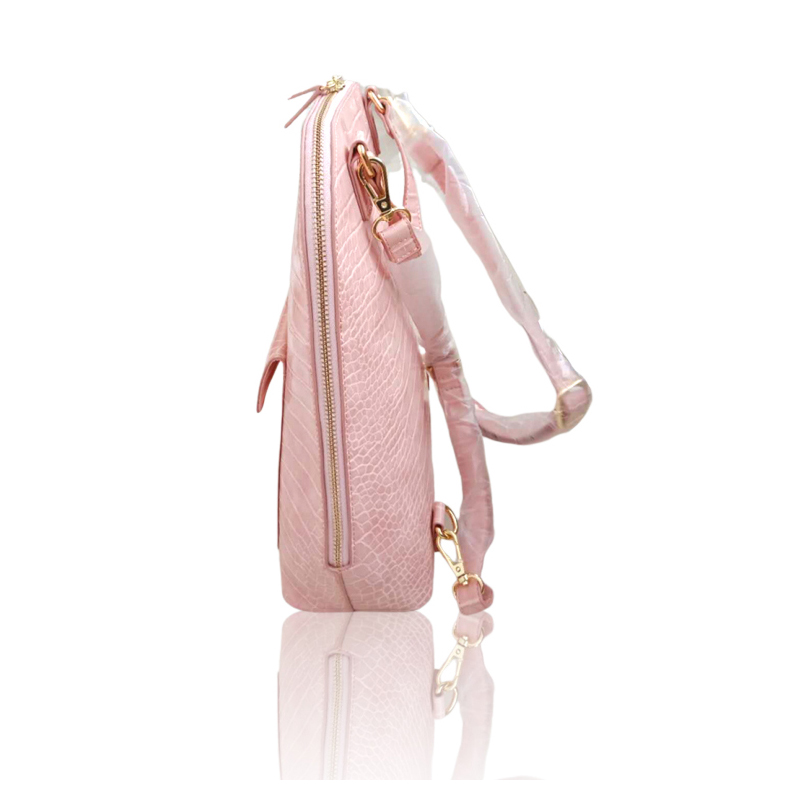 HD0823 --- 2019 Новый стиль из розового крокодила PU кожаный рюкзак для женщин