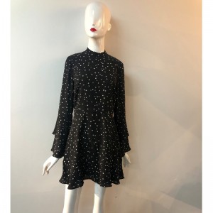 БЕЛОЕ ЗВЕЗДНОЕ ПЕЧАТЬ ПЛАТЬЕ JLWD0007