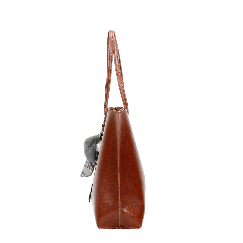 HD0823 - Настраиваемые сумки из искусственной кожи для женщин, коричневого цвета