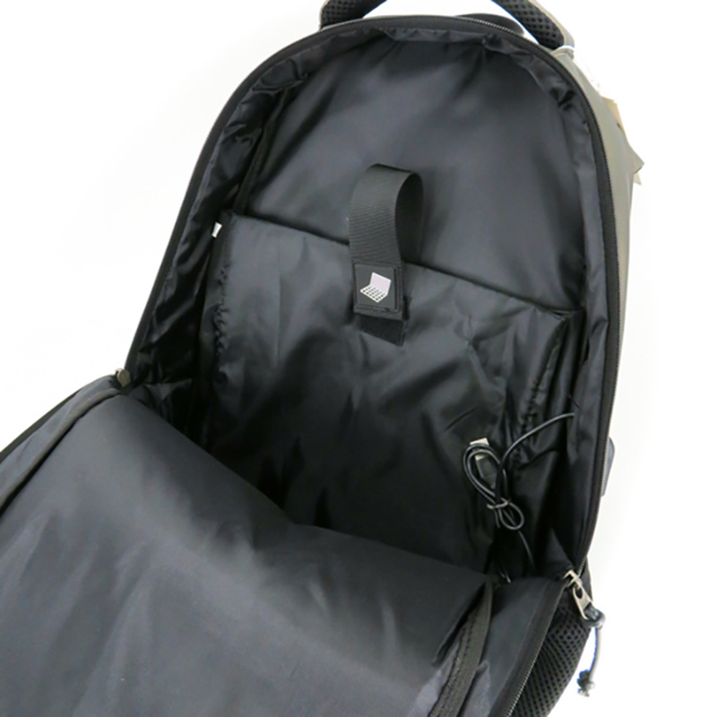 19SA-7844M Легкий водонепроницаемый материал большой емкости школьный ноутбук рюкзак с USB и водонепроницаемой молнией