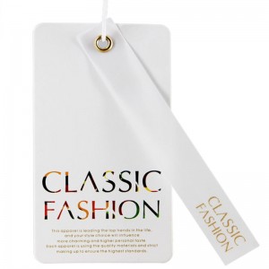 Креативная мода лейбл одежды Hangtag на заказ 04