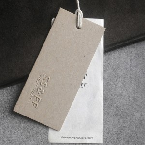 Креативная мода лейбл одежды Hangtag на заказ 11