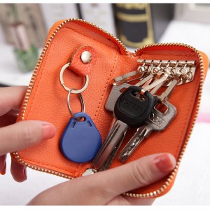 HD0827 - Оптовый настраиваемый держатель для ключей из искусственной кожи с 6 крючками для ключей