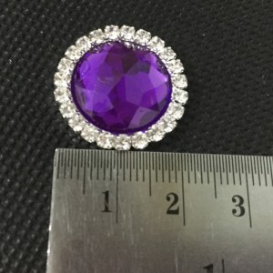 Мода декоративные различные цвета круглый плоский горный хрусталь акриловые кристалл кнопка 12
