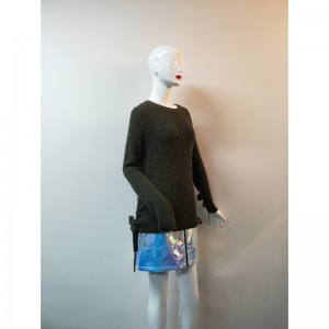 ХАКИ Свитер с разрезами RLWS0057F