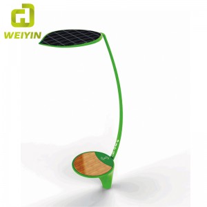 Умный стенд освещения уличной рекламы солнечной энергии для напольной зарядки мобильного телефона