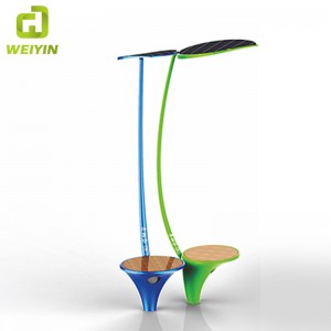 Умный стенд освещения уличной рекламы солнечной энергии для напольной зарядки мобильного телефона