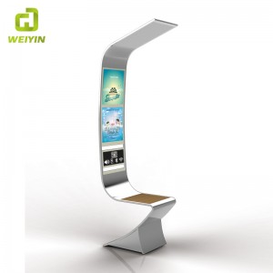 Уличное светодиодное рекламное освещение Коробка Солнечная Умная продукция из нержавеющей стали Скамья