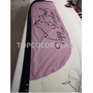 Пользовательские печати рекламные флаги перо