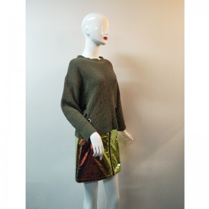 ХАКИ СВИТЕР НА РЕЗЬБЕ RLWS0075F