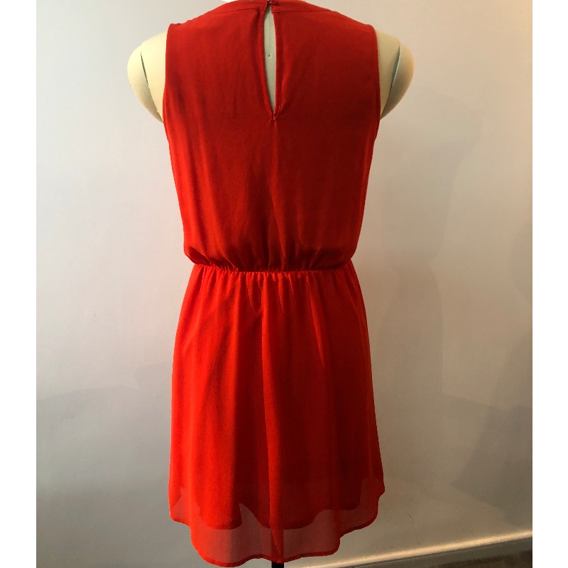 Красное платье без рукавов JLWD0033