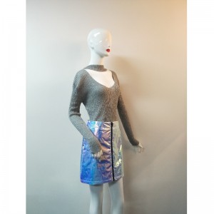 Свитер с серыми дамами RLWS0085F