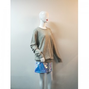 Свитер с длинными рукавами серого цвета RLWS0089F