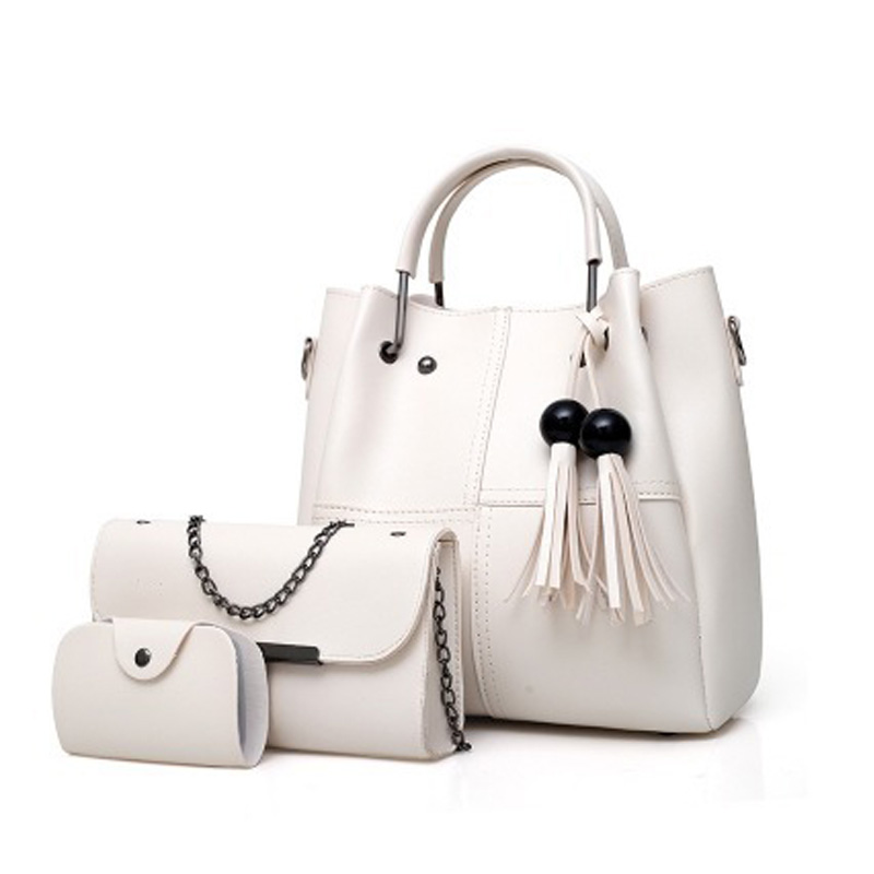 HD0827--3 ШТ. За Комплект Женщин PU Кожа Tote Кожа PU Портативная Сумка PU Кожаный Портмоне