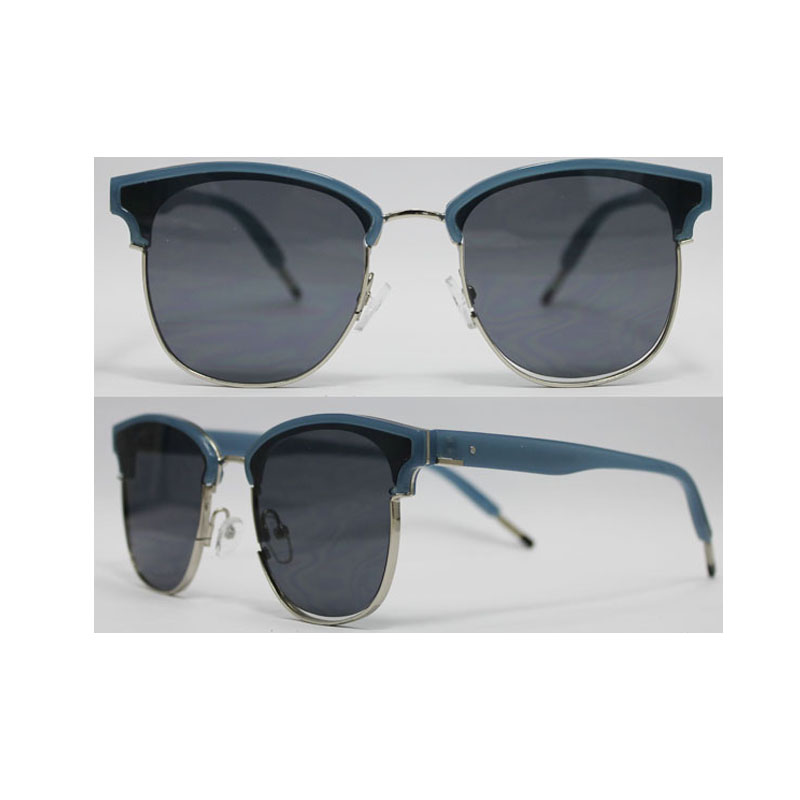 ПК солнцезащитные очки для мужчин, комбинированная оправа, объектив UV 400, OEM заказы приветствуются