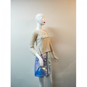 СВИТЕР С БЕЛЫМ ЭКИПАЖОМ RLWS0121F