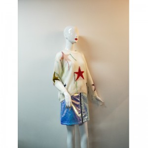 СВИТЕР ЭКИПАЖА ЗВЕЗДНОЙ ПЕЧАТИ RLWS0126F