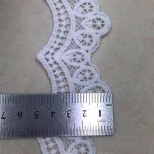 2 # кружево из молочного шелка, полиэстер / нейлон, хлопковое кружево