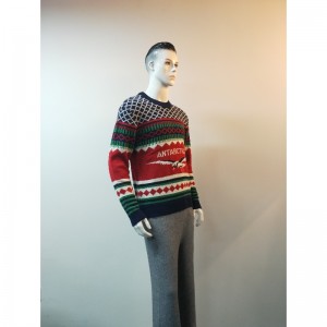 Свитер с контрастной печатью RLMS0036F