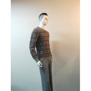 Свитер с принтом серого цвета RLMS0040F