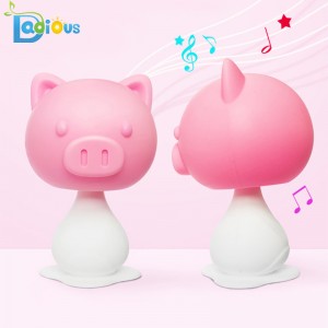 Новый дизайн безопасности ребенка прорезыватель погремушка пищевой силиконовый прорезыватель для младенцев BPA бесплатно ребен...