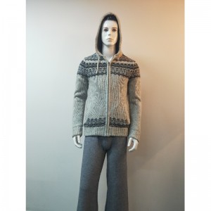 Свитер с серым принтом RLMS0078F