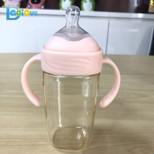 Новорожденный BPA Free PPSU Бутылочка для кормления 240 мл Бутылочка для кормления на заказ Логотип Бутылочка для детского молока с руч...