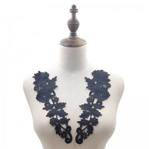 2 Усовершенствованная вышивка крючком, аппликация, декольте, декольте, кружевная женщина