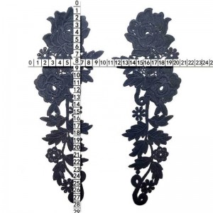 2 Усовершенствованная вышивка крючком, аппликация, декольте, декольте, кружевная женщина