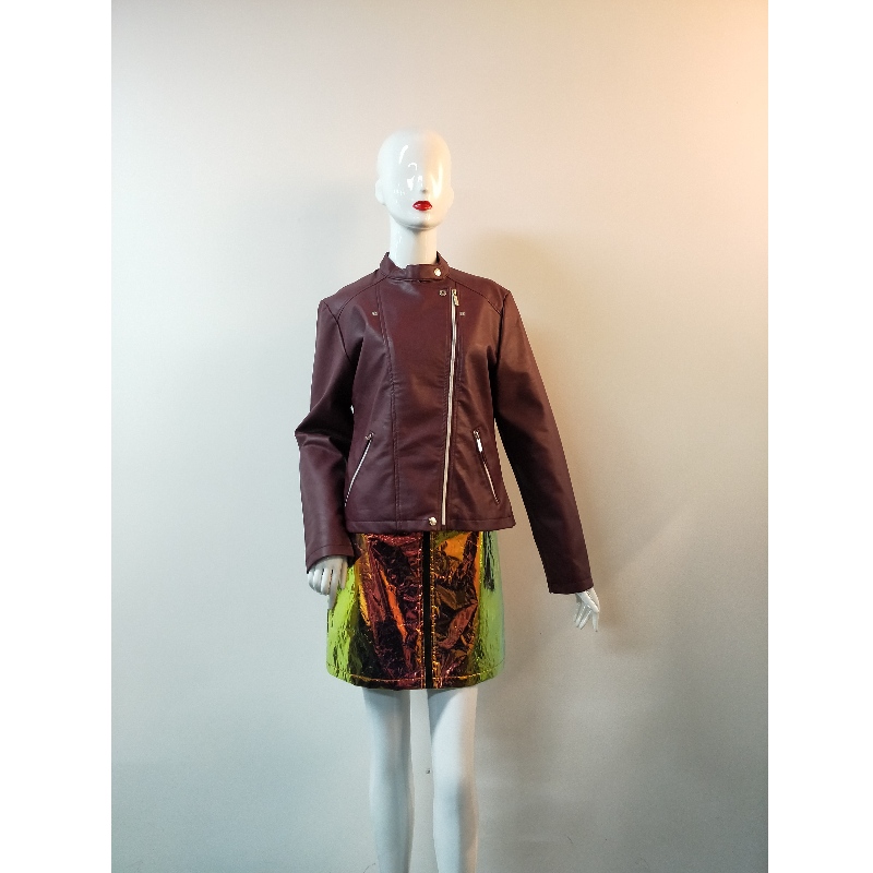 КУРТКА БУРГАНДИЯ PU RLWPJ0019N