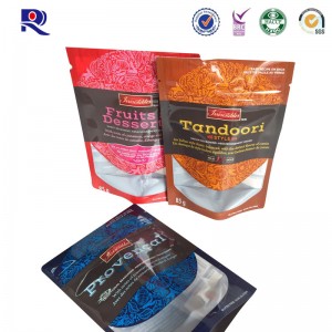 печатные и слоистые вертикальные пакеты, с прозрачным окном, пригодные для фруктов сухие.