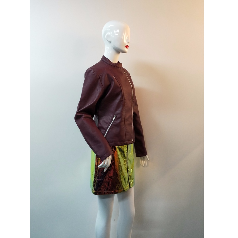 КУРТКА БУРГАНДИЯ PU RLWPJ0019N