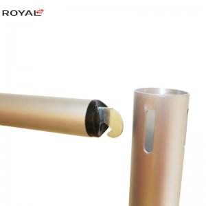 Телескопическая перекладина трубы и драпировки 2'-3 '