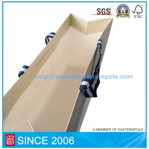 Белый крафт бумажный пакет для одежды