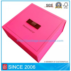 Роскошная жесткая складная коробка с индивидуальным дизайном