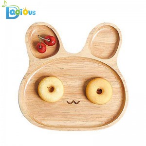 Посуда для детского питания Детские блюда Бамбуковая тарелка Малыш Разделенная бамбуковая тарелка
