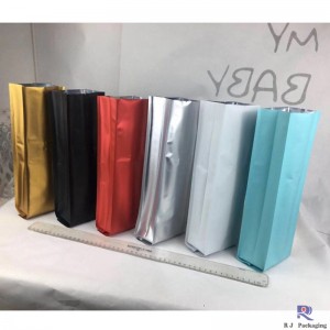 Пользовательский фольгированный кофе и чай в пакетиках с боковыми вставками 8 унций 12 унций 16 унций 32 унции