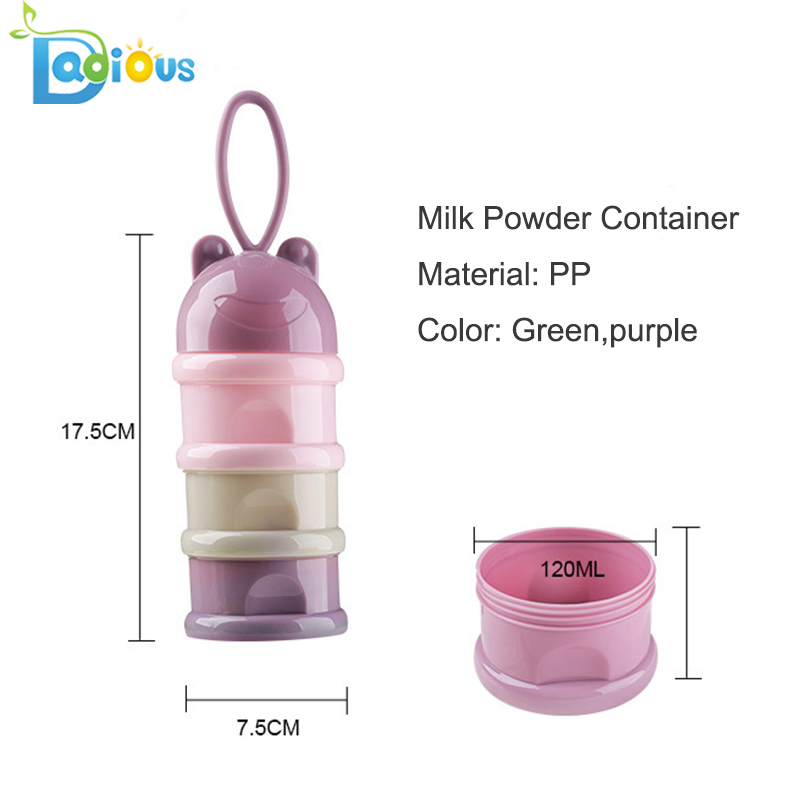 3 слоя детского сухого молока Контейнер для кормления ребенка Контейнер для хранения сухого молока с ручкой