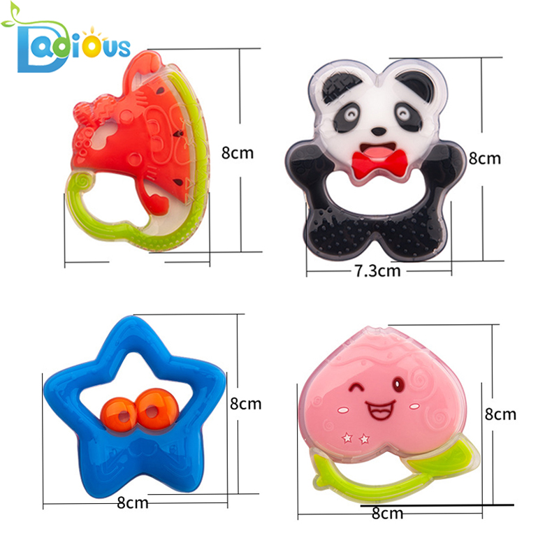 Детские игрушки для прорезывания зубов одобренные FDA мягкие силиконовые прорезыватели для младенцев
