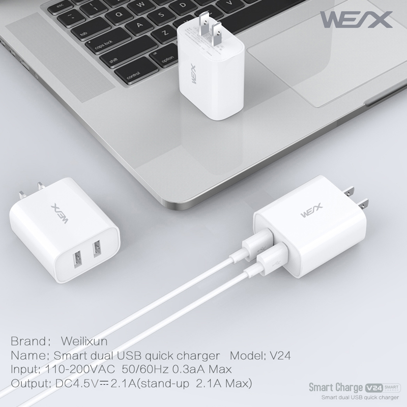 WEX V24 панель зарядки, USB зарядка, быстрая зарядка, двухконтурная зарядка