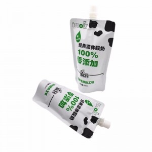 заказ печати вертикальный и повторяющийся карман для жидкостей, таких как молоко