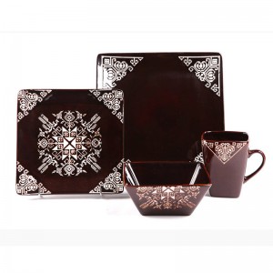 Традиционные эфиопские обеденные наборы из дешевого керамического тонкого фарфора